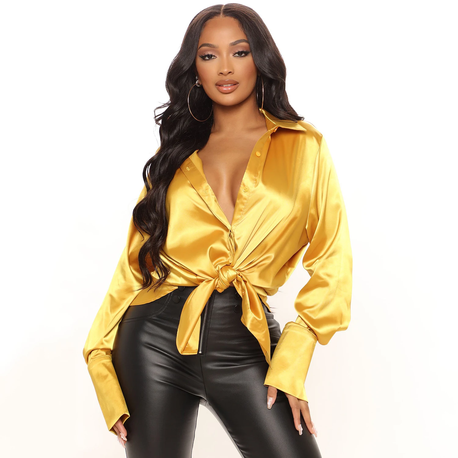 Title 9, Womens Fashion Casual Long Sleeve Irregular Lo...
