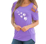 Footprint print purple