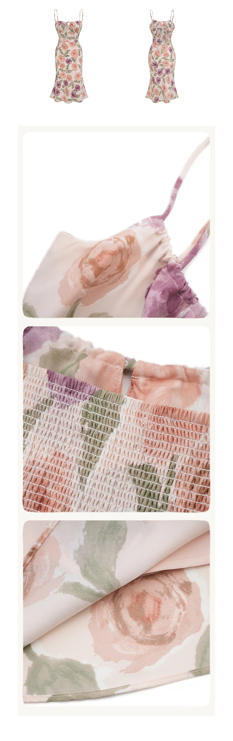 Title 8, Vintage Printed Suspender Skirt Womens Floral ...
