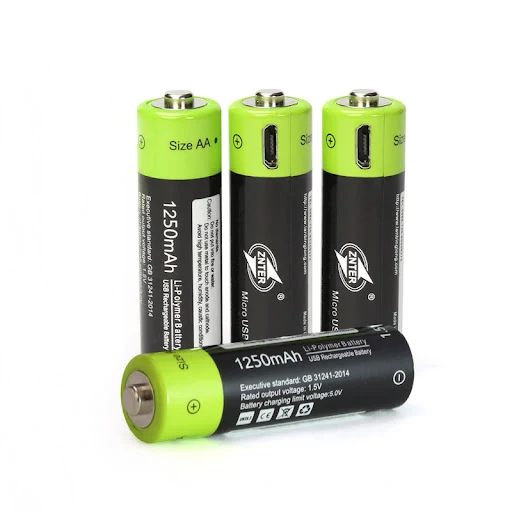 Title 5, No.5 USB Rechargeable Lithium Battery 1.5V Four...