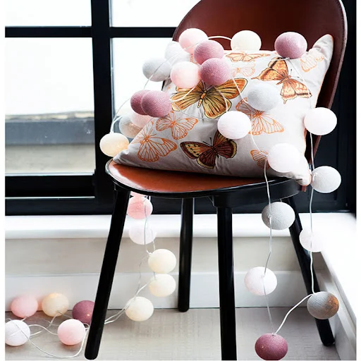 Title 3, LED cotton ball lights for warm and inviting il...
