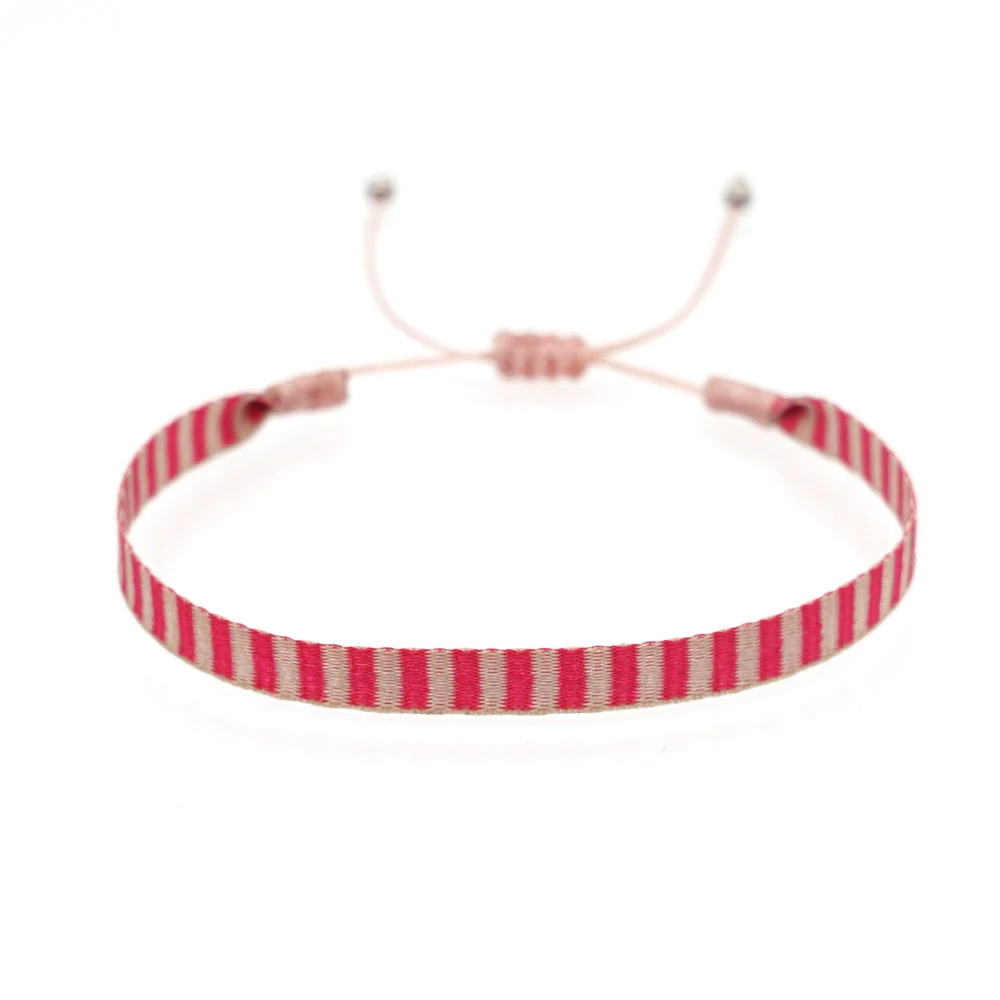 Pulseira Ornamento Artesanal de Fita para Mulher Joia Feita à Mão Elegante Presente Feminino Design Exclusivo — foto 31