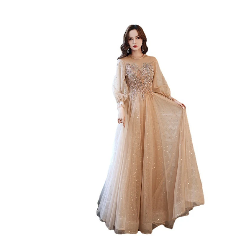 Title 6, Womens Champagne Evening Dress Elevate your st...