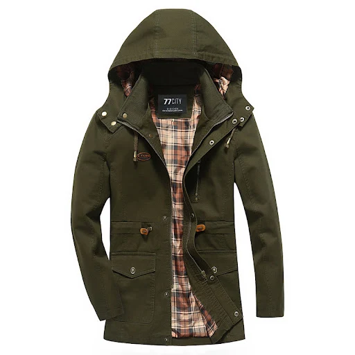 Title 4, Military Style Mid Length Military Uniform Cott...