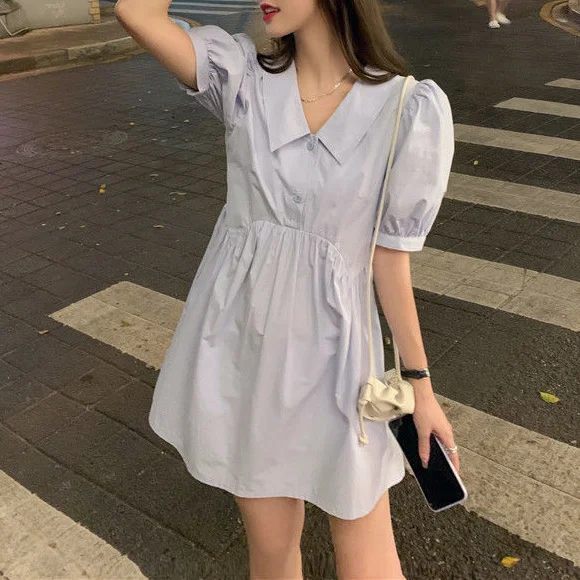 Title 8, Milk Blue Dress Womens Small Puff Sleeve. Styl...