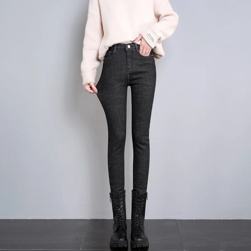 New Single-layer Fleece-lined Skinny Pants for Ultimate Comfort and Warmth, Perfect for Everyday Wear — photo 6