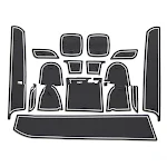 Alfombrillas antideslizantes para ranuras de puerta y portavasos para Swift 1.2 SPORT, protegen y mejoran el interior del coche. — foto 3