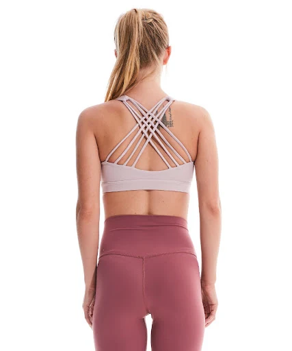 Title 8, Four-Line Cross Beauty Back Fitness Bra, design...