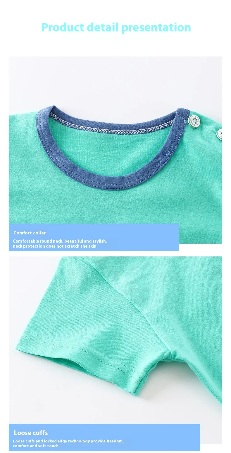 Title 4, Camiseta Infantil de Algodão Puro Estampada com...