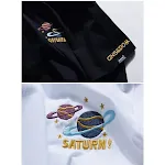 Round neck embroidery creative short sleeve T-shirt for ultimate comfort and style. Express yourself with this unique an — photo 3