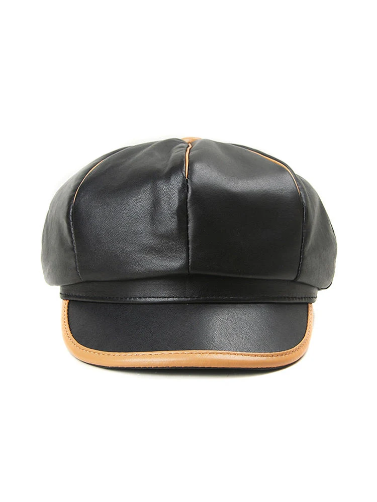 Title 7, Retro baret in bijpassende kleur van lamsleer