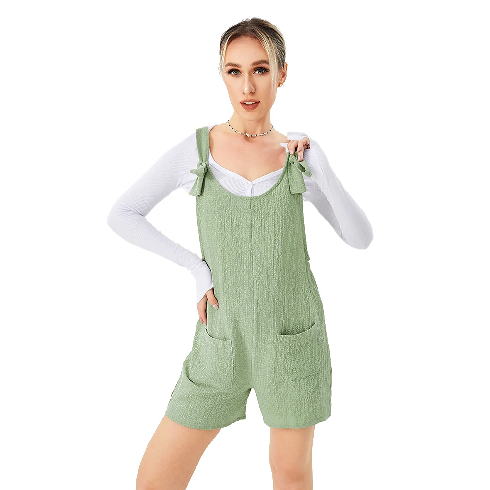 Title 9, Casual Fashion Suspender Shorts Jumpsuit Strap ...