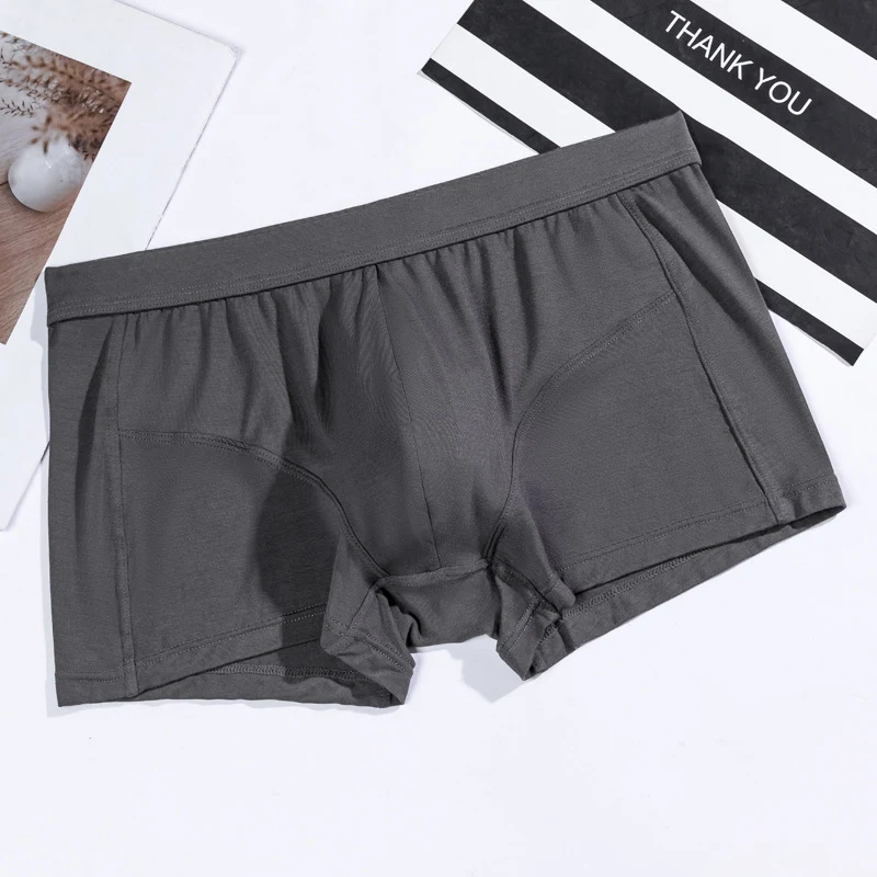 Boxer Uomo Tinta Unita Traspiranti con Design U Convex, Intimo Maschile Comodo e Fresco per un Comfort Ottimale, Adatto a Ogni Occasione — foto 8