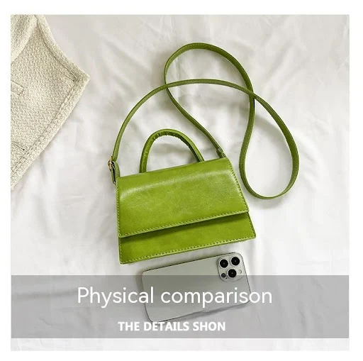 Title 2, Bolsa crossbody pequena quadrada e simples para...