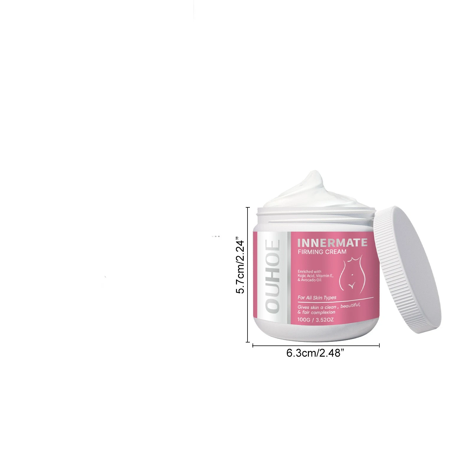 Body whitening cream voor een helderdere huid. Verheldert, egaliseert de huidtoon en zorgt voor een stralende en egale huid. — foto 2