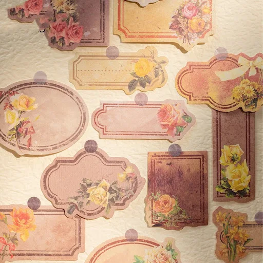 Title 1, Vintage Botanical Journaling Stickers