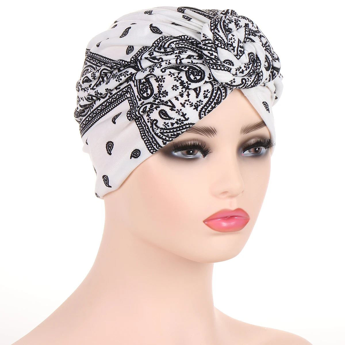 Title 10, Womens Multicolor Printed Snail Headscarf