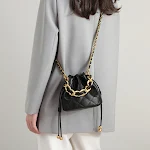 Bolsa feminina de couro crossbody mini balde portátil de ombro. Leve seus pertences com estilo e praticidade. Perfeita para o dia a dia. — foto 3