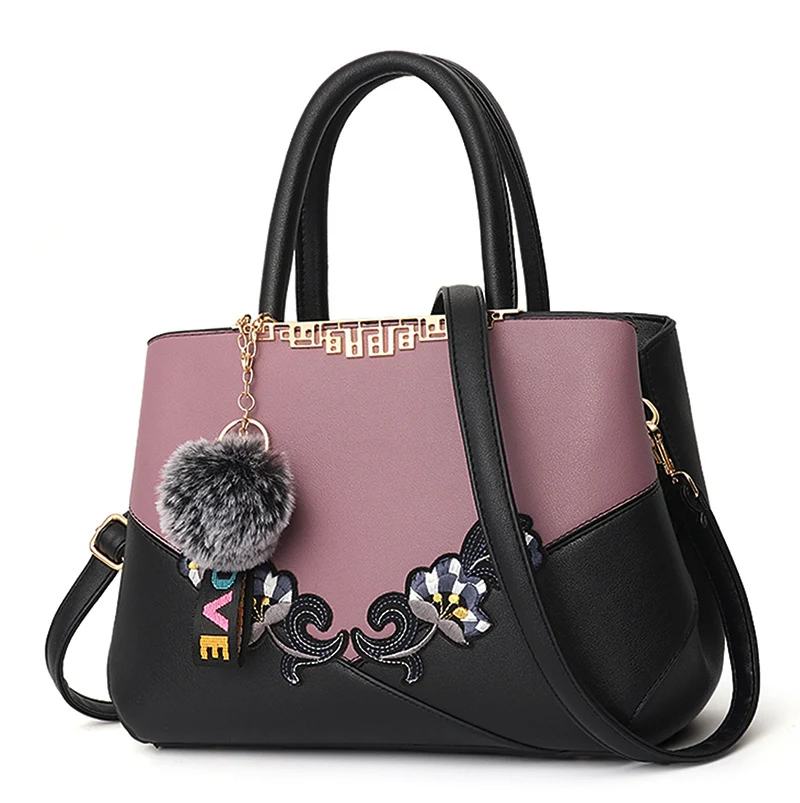 Bola de bolsa feminina de moda nova bolsa de cor coreana contraste de cor coreana — foto 14