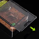 1PC Turtle Tank With Breathable Holes Fish Tank Multifunctional Areas Full-View Aquarium For Reptile Small Pet Crawler B — photo 6