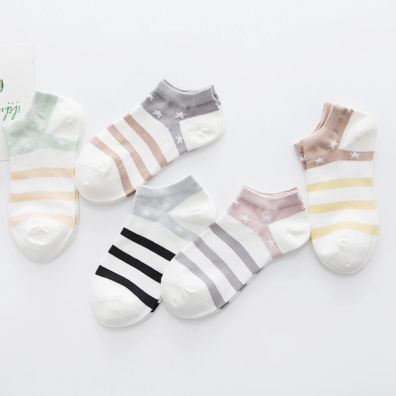 Title 3, Star Stripe Breathable Low-cut Invisible Cotton...