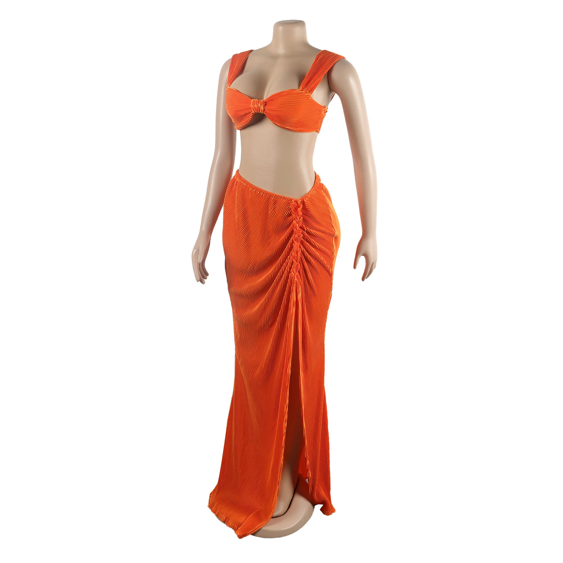 Title 3, Strap Split Dress Two-piece Set Nightclub Uniforms
