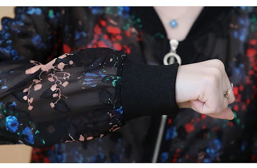 Title 6, Chiffon long sleeve loose jacket