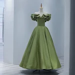 Vestido feminino de moda personalizado com ombro a ombro. Crie um look exclusivo e charmoso. Perfeito para festas e eventos especiais. — foto 6