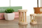 Brinquedo de madeira combinado Hamster Bunny Parrot Cat Dog Molar, ideal para roer, promove a saúde bucal e o entretenimento pet. — foto 3