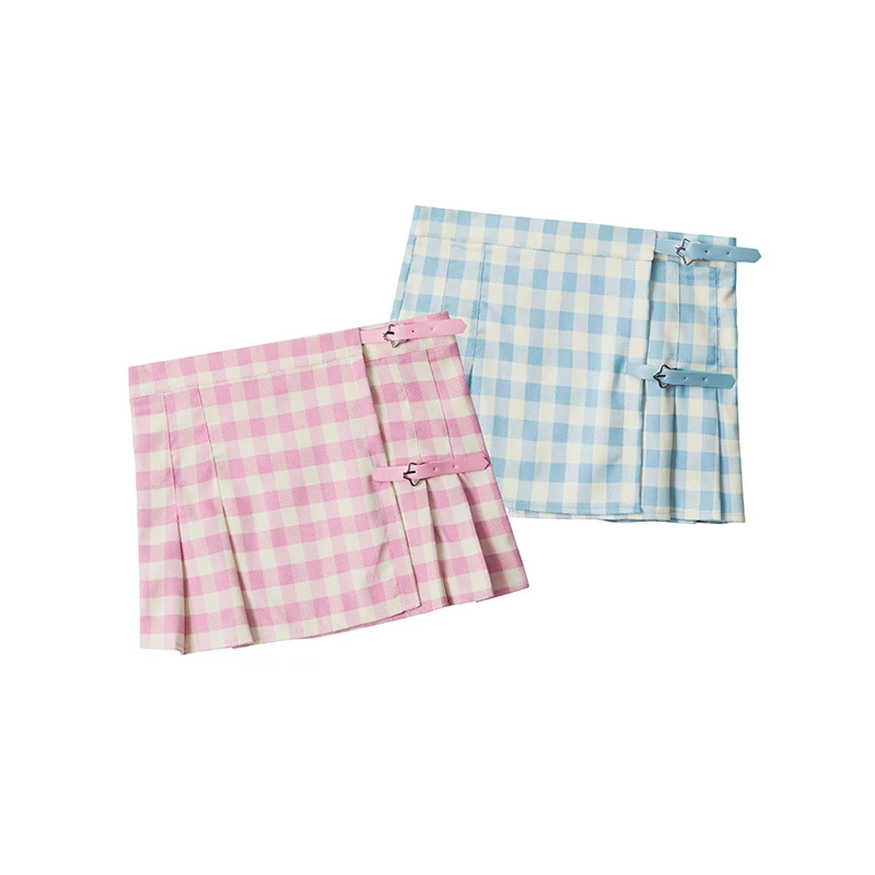 European and American Plaid Pleated Skirt Women's Summer Lightweight and Breathable Perfect for Casual and Chic Everyday — photo 2