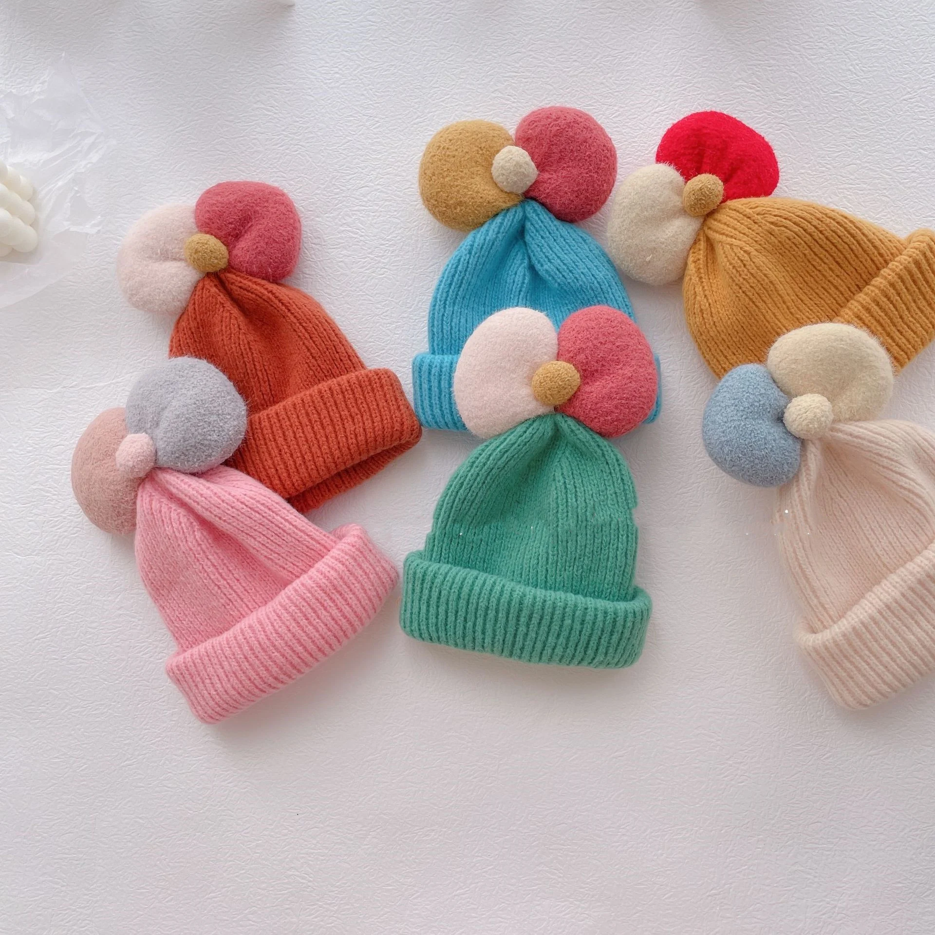 Title 8, Childrens Princess Bow Knitted Woolen Hat, war...