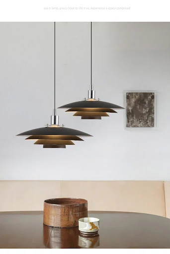 Title 8, Nordic Creative Restaurant Chandelier Bar UFO L...
