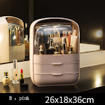 Simple Portable Dustproof Cosmetic Storage Box keeps your cosmetics organized, clean, and protected from dust, making it — photo 17