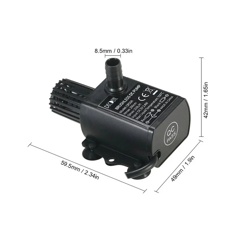 Title 4, Bomba submersível USB DC sem escovas para refri...