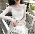 Camisola de suéter curto feminino — foto 3