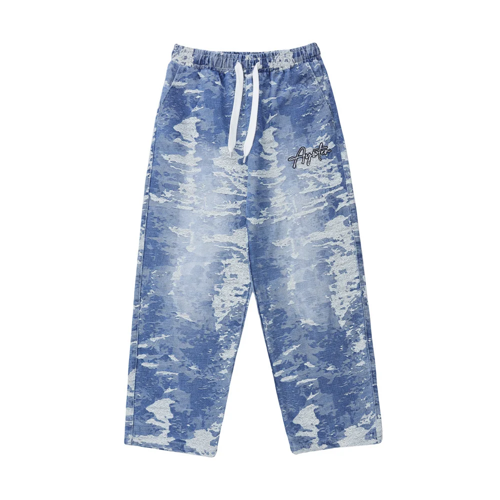 Heren Jeans met Tie-dye en Gradient Design, een stijlvolle en comfortabele broek voor een casual look. Laat je individualiteit zien met deze trendy broek. — foto 17