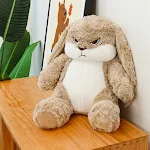 Nuovo Peluche Cuscino Coniglio Smarrito, morbido e adorabile. Perfetto per bambini, per abbracciare, giocare e dormire serenamente. — foto 1
