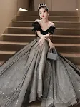 Off-shoulder avondjurk voor speciale gelegenheden. Ideaal voor verjaardagen en optredens. Princessen look en hoge klasse. — foto 10