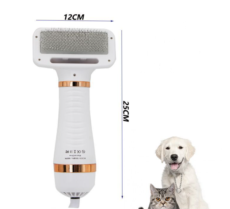 Title 11, 2 in 1 Pet Drying Brush Pet Hair Dryer Comb. Dr...