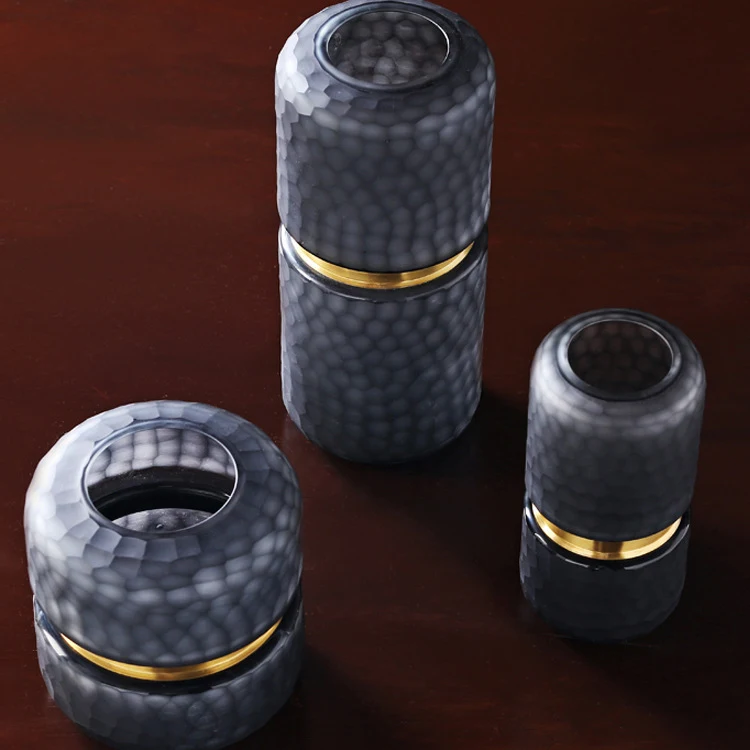 Modern Minimalist Matt Glass Vase for Home Living Room and Dining Room, a sleek, elegant, and simple design. — photo 2