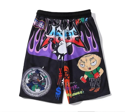 Title 3, Hip-hop Anime 5-punts broek voor jeugd. Jeugdig...