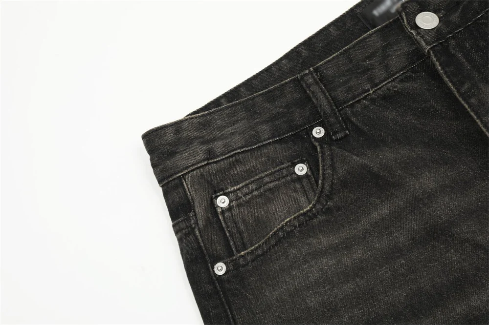 Heren jeans met fashion gaten, losse rechte pasvorm. Comfortabele en stijlvolle jeans voor een casual en trendy uitstraling. — foto 18