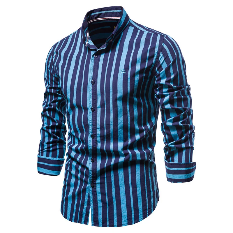 Men's Long Sleeve Casual Business Shirt – Comfortable and stylish for work or any occasion. Versatile design, perfect fo — photo 4