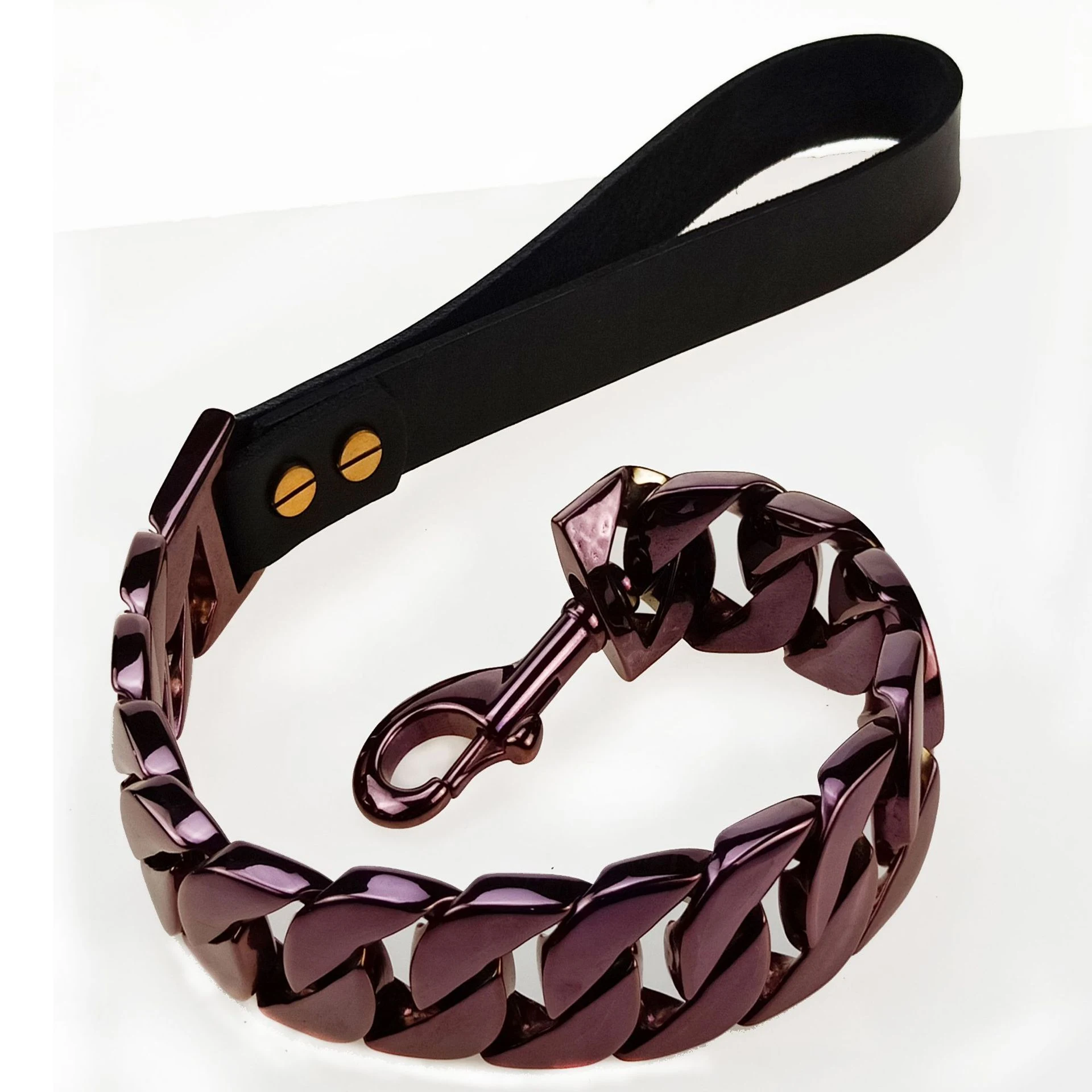Title 1, Stainless Steel 32 Pet Traction Chain, Sandblas...