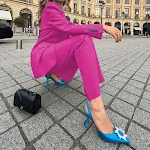 Damesmode blazer effen kleur casual broek tweedelig pak. Stijlvol en comfortabel voor vrouwen, perfect voor een chique en casual look. — foto 4