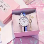 Blue and white strap