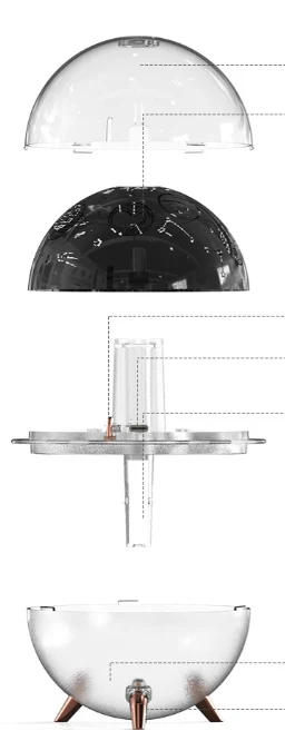 Title 1, Starry Sky Projection Lamp Humidifier USB Charg...