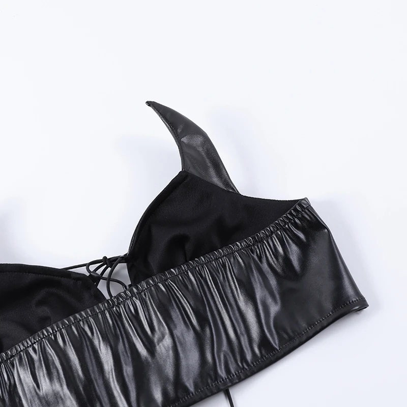 Title 3, Little Devil Strapless Back Hollow Wrap Chest ...