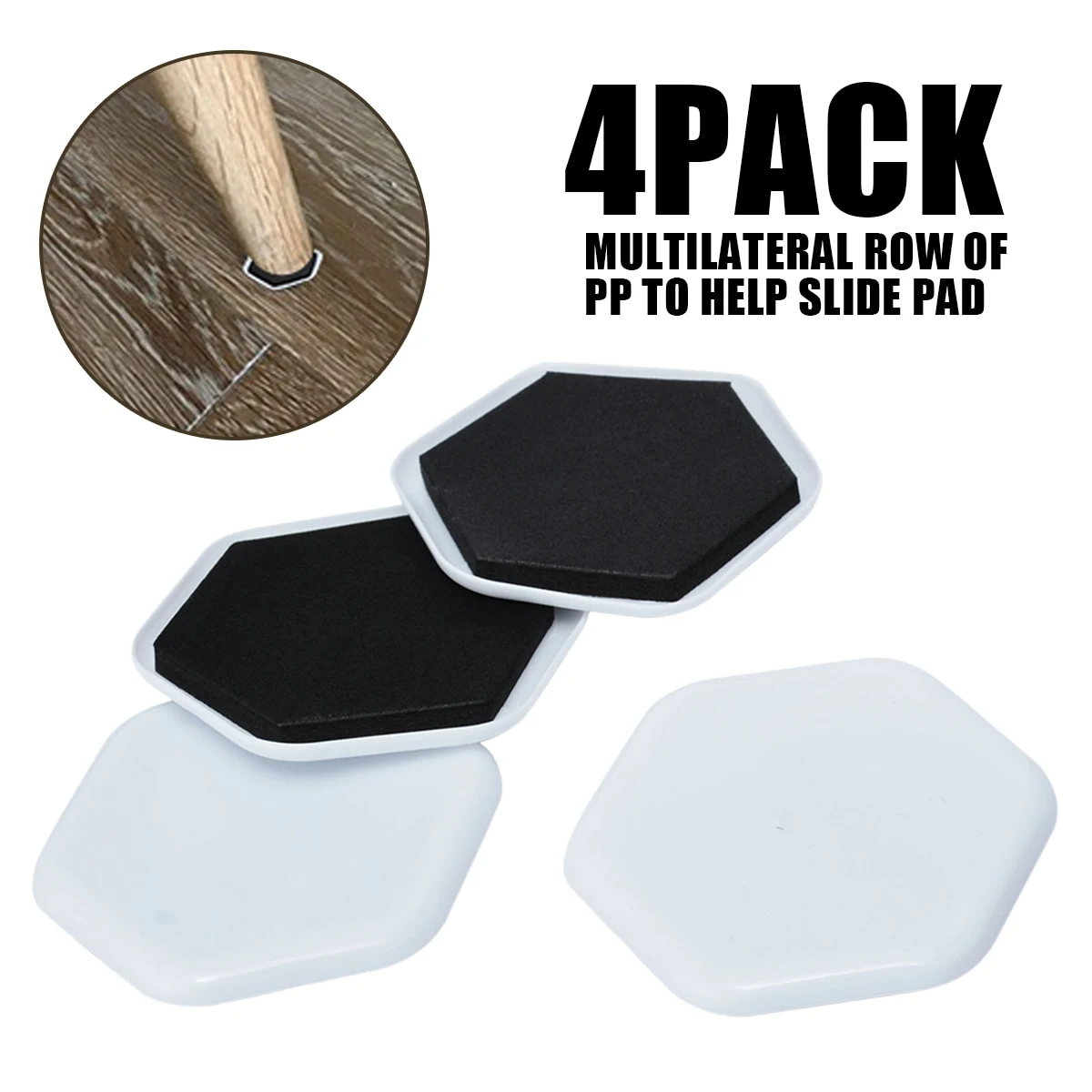 4Pcs Heavy Duty Furniture Moving Sliders Table Moving Pads Floor Protectors House Moving Helper Easy Moving Accessories — photo 5