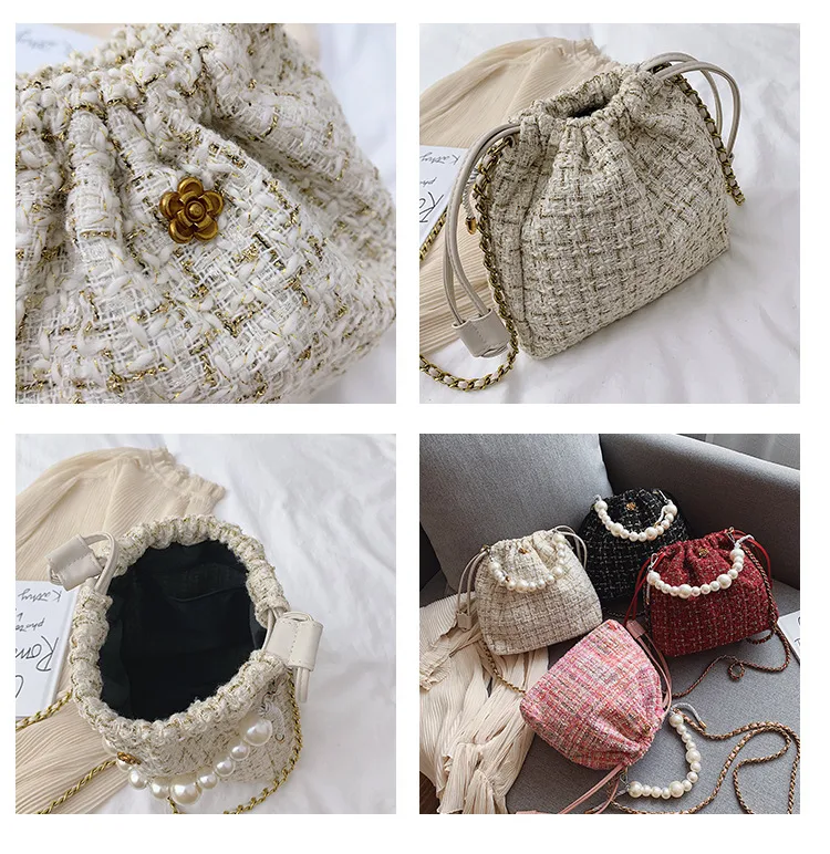 Title 1, Pearl chain bag for women Elegant and sophistic...